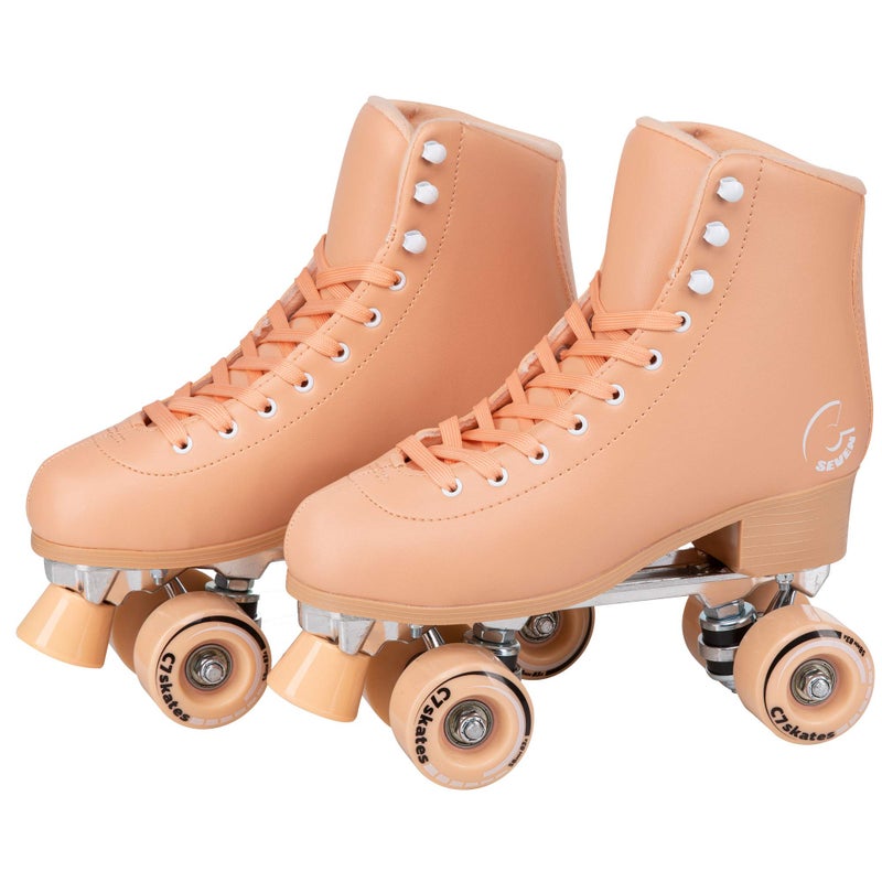 C SEVEN C7skates Cute Roller Skates for Girls and Adults (Peachy Keen, Women's Women's 8 / Men's 7) - Image 1